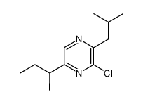 3-chloro-5-(1-methylpropyl)-2-(2-methylpropyl)pyrazine结构式