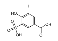 4-hydroxy-3-iodo-5-sulfo-benzoic acid结构式