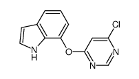 7-(6-Chloropyrimidin-4-yloxy)-1H-indole结构式