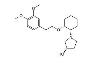 3-Pyrrolidinol, 1-[(1R,2R)-2-[2-[3-methoxy-4-(methoxy-d3)phenyl]ethoxy]cyclohexyl]-, (3R) Structure