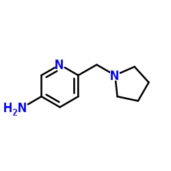 6-(1-Pyrrolidinylmethyl)-3-pyridinamine结构式