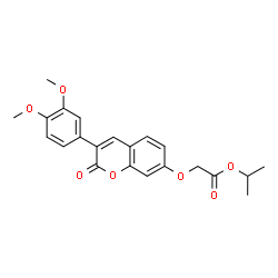 propan-2-yl {[3-(3,4-dimethoxyphenyl)-2-oxo-2H-chromen-7-yl]oxy}acetate结构式