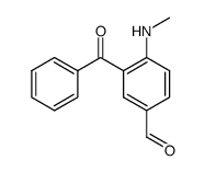 5-formyl-2-(methylamino)benzophenone Structure