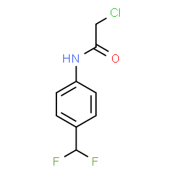 ACETAMIDE, 2-CHLORO-N-[4-(DIFLUOROMETHYL)PHENYL]-结构式