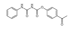 p-acetylphenyl 4-phenylallophanate Structure