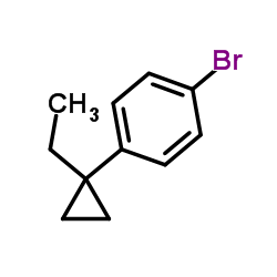 1-bromo-4-(1-ethylcyclopropyl)benzene Structure