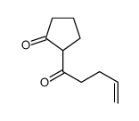 2-pent-4-enoylcyclopentan-1-one结构式