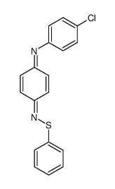 N-(p-chlorophenyl)-N'-phenylthio-p-benzoquinone di-imine Structure