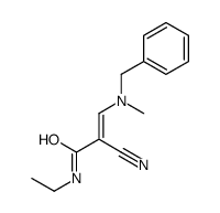 3-[benzyl(methyl)amino]-2-cyano-N-ethylprop-2-enamide结构式