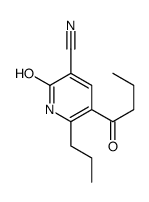 5-butanoyl-2-oxo-6-propyl-1H-pyridine-3-carbonitrile结构式