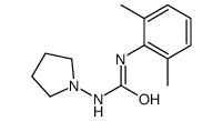 1-(2,6-dimethylphenyl)-3-pyrrolidin-1-ylurea结构式
