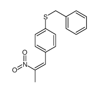 1-benzylsulfanyl-4-(2-nitroprop-1-enyl)benzene结构式