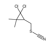 (2,2-dichloro-3,3-dimethylcyclopropyl)methyl thiocyanate结构式