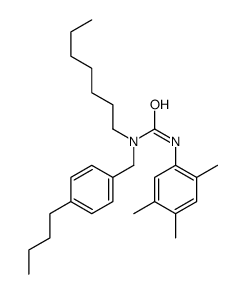 1-[(4-butylphenyl)methyl]-1-heptyl-3-(2,4,5-trimethylphenyl)urea结构式