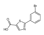 2-(3-bromophenyl)-1,3-thiazole-5-carboxylic acid结构式