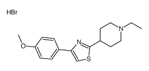 2-(1-ethylpiperidin-4-yl)-4-(4-methoxyphenyl)-1,3-thiazole,hydrobromide Structure