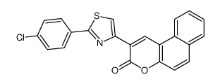 2-[2-(4-chlorophenyl)-1,3-thiazol-4-yl]benzo[f]chromen-3-one Structure