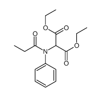diethyl 2-(N-propanoylanilino)propanedioate Structure