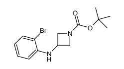 3-(2-BROMO-PHENYLAMINO)-AZETIDINE-1-CARBOXYLIC ACID TERT-BUTYL ESTER Structure
