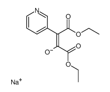 diethyl 2-oxo-3-pyridylsuccinate sodium salt Structure