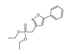3-(diethoxyphosphorylmethyl)-5-phenyl-1,2-oxazole结构式