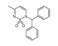 2-benzhydryl-5-methyl-1,2,6-thiadiazine 1,1-dioxide结构式