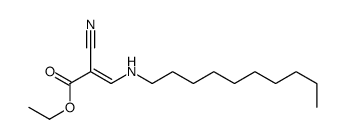 ethyl (E)-2-cyano-3-(decylamino)prop-2-enoate Structure