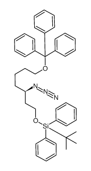(R)-3-azido-1-(tert-butyldiphenylsilyloxy)-7-trityloxyheptane结构式