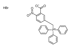 (3-carboxy-4-nitrophenyl)methyl-triphenylphosphanium,bromide结构式