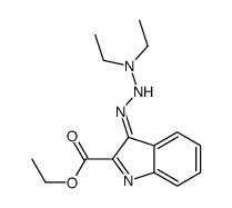ethyl 3-(diethylaminohydrazinylidene)indole-2-carboxylate结构式