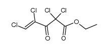 1,2,4,4-Tetrachlor-3-oxo-penten-(1)-saeure-(5)-aethylester结构式