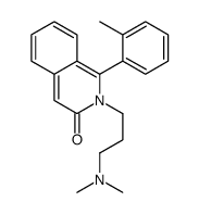 2-[3-(dimethylamino)propyl]-1-(2-methylphenyl)isoquinolin-3-one结构式
