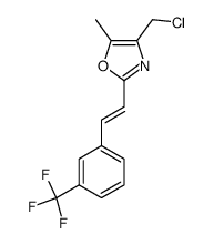 4-Chloromethyl-5-methyl-2-(3-trifluoromethylstyryl)oxazole Structure