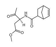 (S)-3-[(Bicyclo[2.2.1]hept-5-ene-2-carbonyl)-amino]-4-oxo-pentanoic acid methyl ester Structure