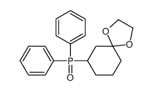 7-diphenylphosphoryl-1,4-dioxaspiro[4.5]decane结构式