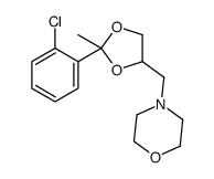 4-[[2-(2-chlorophenyl)-2-methyl-1,3-dioxolan-4-yl]methyl]morpholine Structure