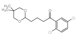 2',5'DICHLORO-4-(5,5-DIMETHYL-1,3-DIOXAN-2-YL)BUTYROPHENONE结构式