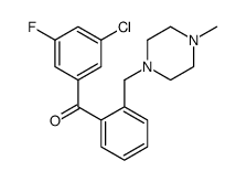 3-CHLORO-5-FLUORO-2'-(4-METHYLPIPERAZINOMETHYL) BENZOPHENONE结构式