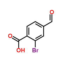 2-Bromo-4-formylbenzoic acid Structure