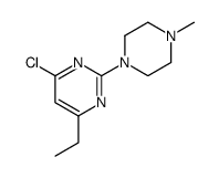 4-chloro-6-ethyl-2-(4-methylpiperazin-1-yl)pyrimidine结构式