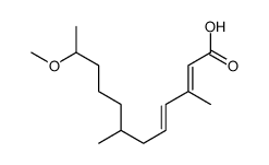 11-methoxy-3,7-dimethyldodeca-2,4-dienoic acid Structure