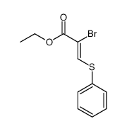 ethyl 2-bromo-3-phenylsulfanylprop-2-enoate结构式