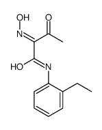 N-(2-ethylphenyl)-2-hydroxyimino-3-oxobutanamide结构式