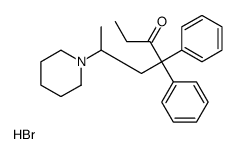 4,4-diphenyl-6-piperidin-1-ylheptan-3-one,hydrobromide Structure