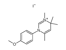 3,6-dihydro-3-(p-methoxyphenyl)-1,4,6,6-tetramethylpyrimidinium iodide Structure