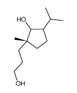 (2R)-2-(3-hydroxypropyl)-2-methyl-5-propan-2-ylcyclopentan-1-ol结构式