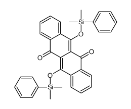 6,12-bis[[dimethyl(phenyl)silyl]oxy]tetracene-5,11-dione Structure