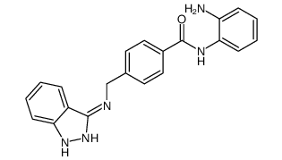 N-(2-aminophenyl)-4-[(1H-indazol-3-ylamino)methyl]benzamide结构式