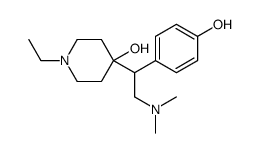 4-[2-(dimethylamino)-1-(4-hydroxyphenyl)ethyl]-1-ethylpiperidin-4-ol结构式