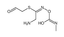 2-Oxoethyl (1E)-2-amino-N-[(methylcarbamoyl)oxy]ethanimidothioate结构式